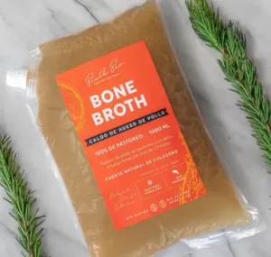 bone broth en una bolsa